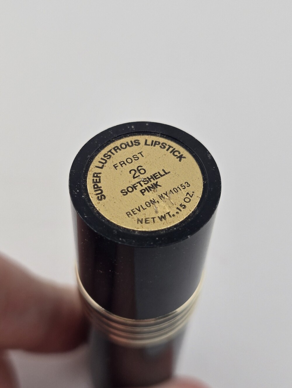 Vtg Revlon Super Lustrous Frost Lipstick Softshell Pink 26